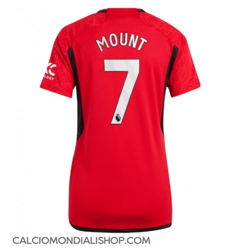 Maglie da calcio Manchester United Mason Mount #7 Prima Maglia Femminile 2023-24 Manica Corta